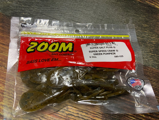 Zoom Super Speed Craw - Green Pumpkin