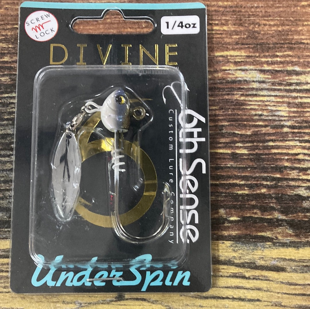 6th sense Divine Under Spin 1/4 oz Blue Back Herring