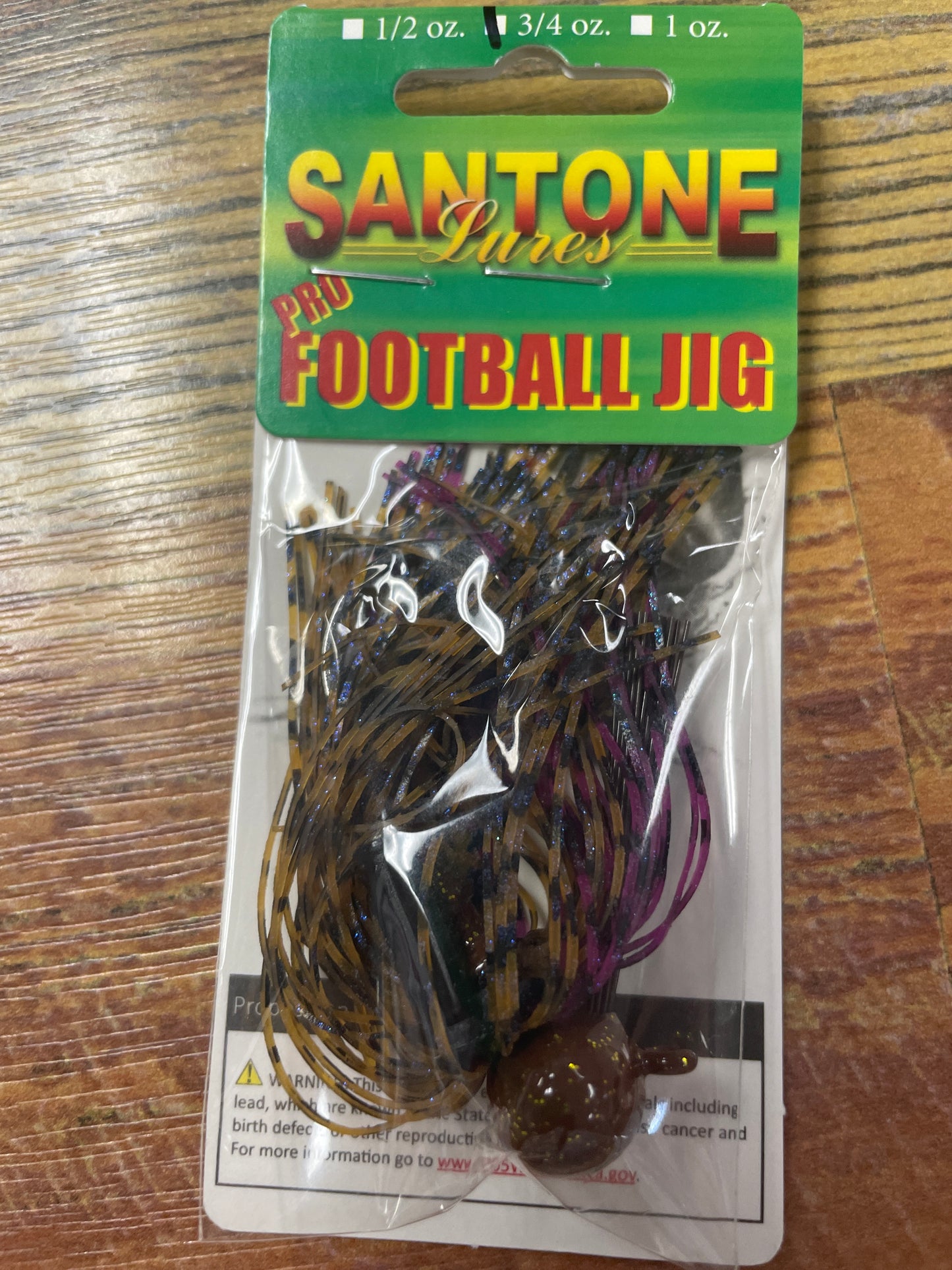Santone Pro Football Jig 3/4 oz PB&J