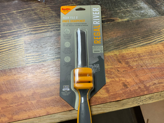 Regal River Hook and Knife Sharpener - Yellow