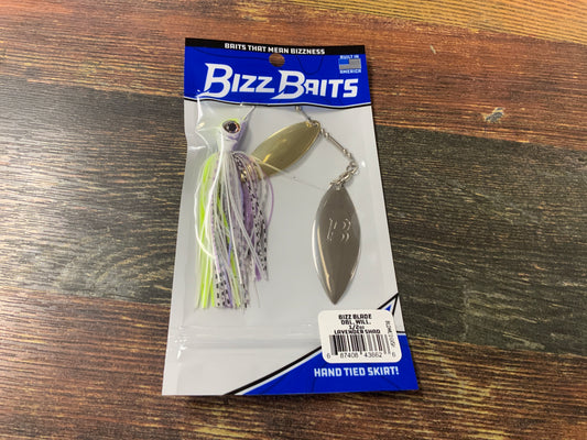 Bizz Baits Dbl Willow 3/8 oz. Lavender Shad