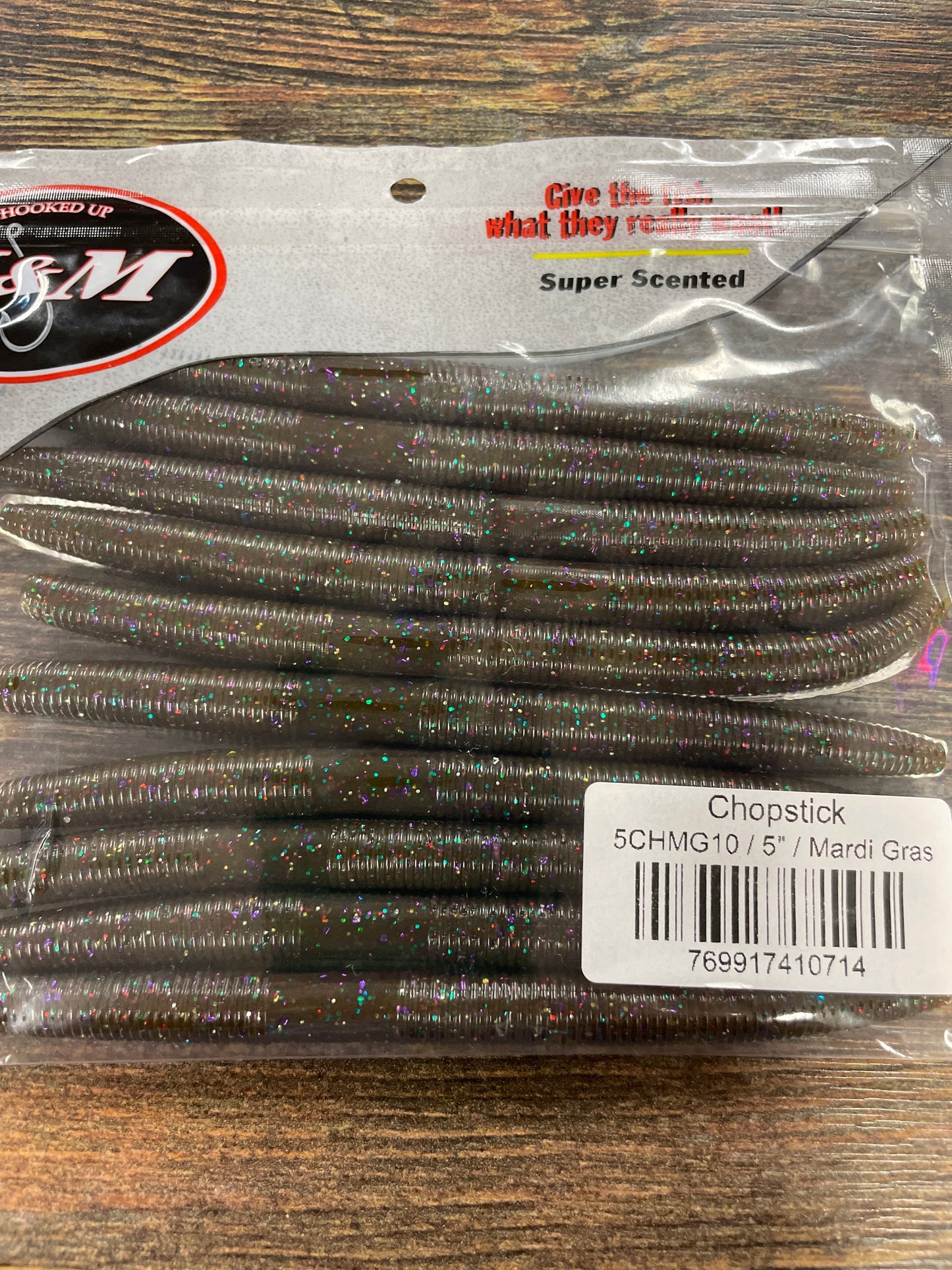 V&M 5” Chopstick Mardi Gras