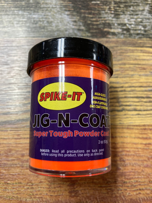 Spike It Jig-N-Coat Powder 2 oz. Blaze Orange
