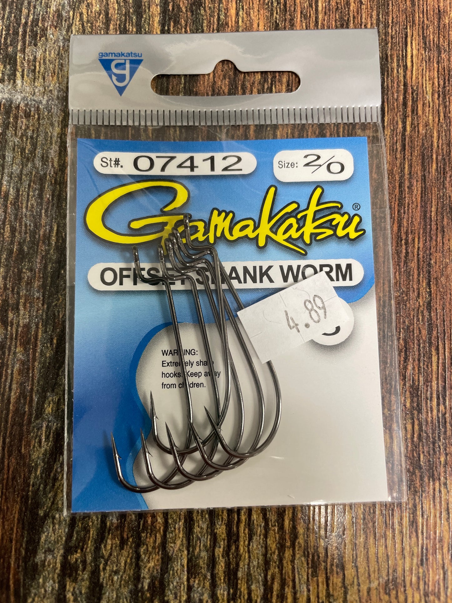 Gamakatsu Offset Shank Worm 2/0