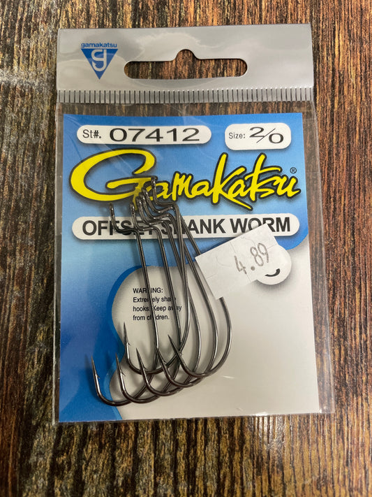 Gamakatsu Offset Shank Worm 2/0