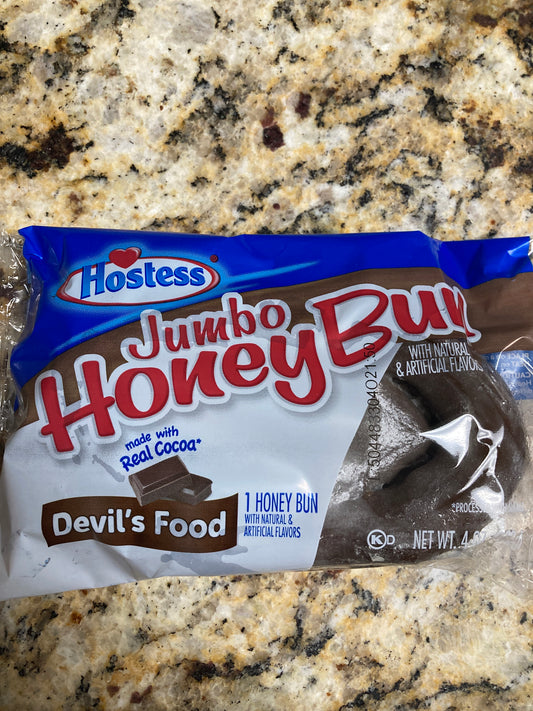 Hostess Jumbo Honey Bun - Devils Food