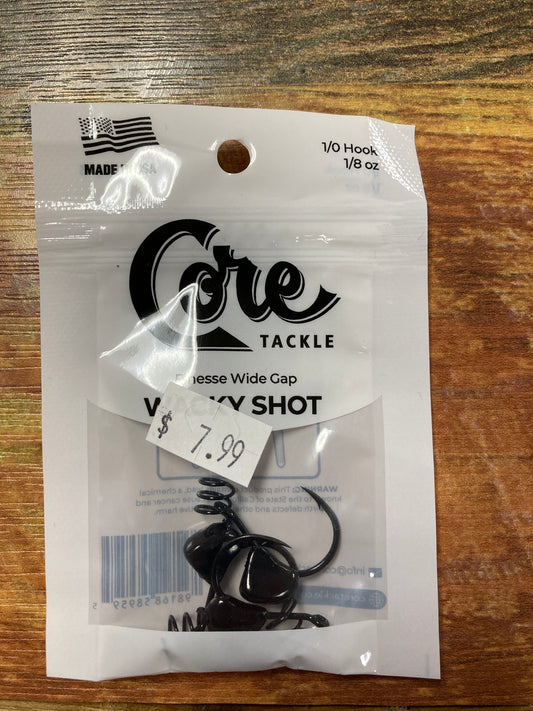 Core Tackle Wacky Shot 1/0 Hook 1/8 oz.