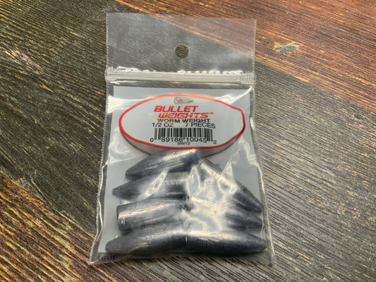 Bullet Weight Slip Sinker 1/2 oz. Lead
