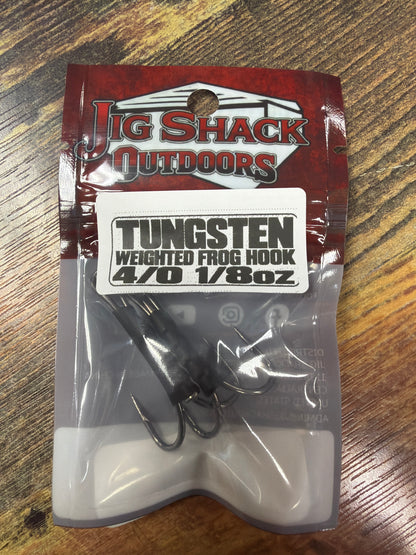 Jig Shack Weighted Frog Hooks 1/8 oz. 4/0
