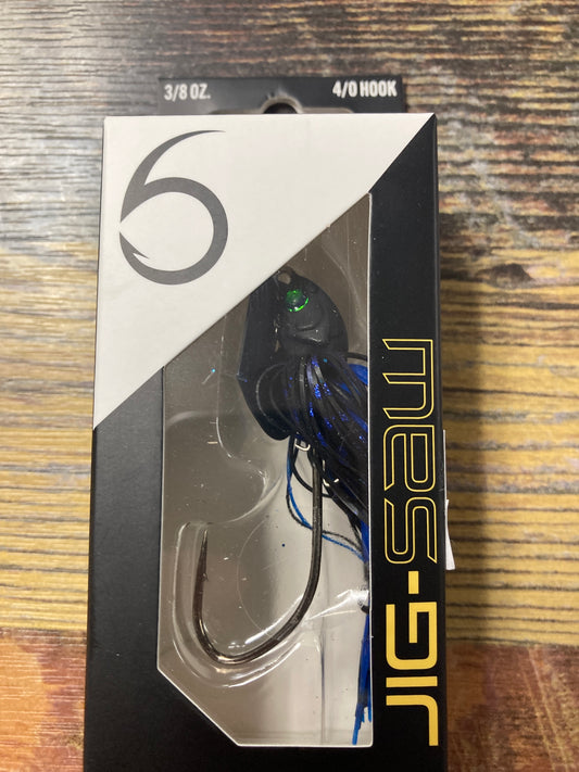 6th Sense Jig-Saw 3/8 oz. Black N Blue