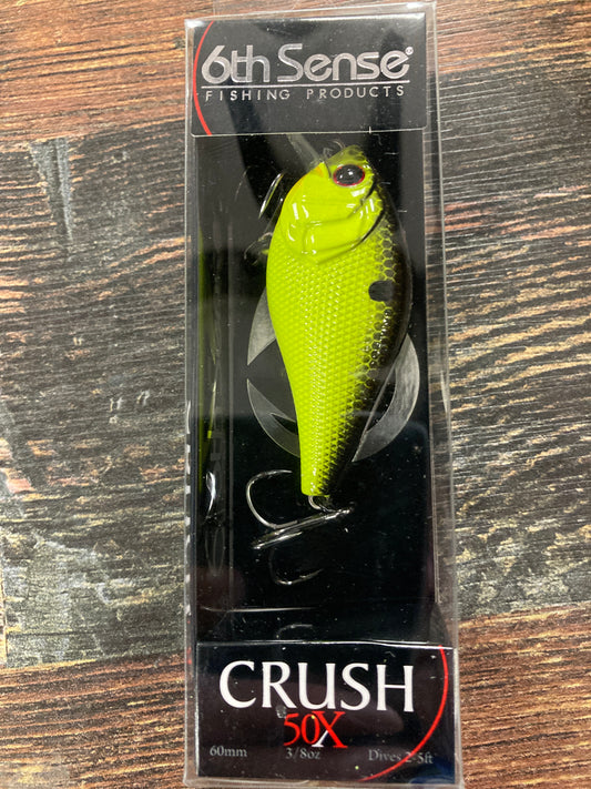 6th Sense Crush 50X - 3/8 oz. Chartreuse Black Back