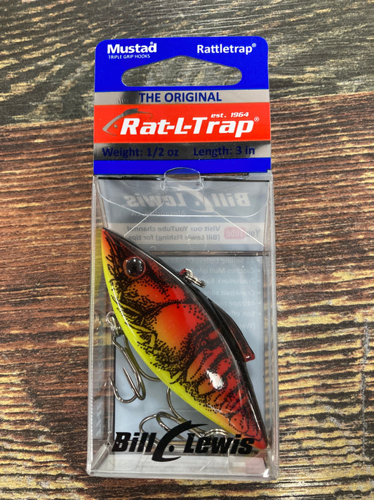 Mustad Rat-L Trap 1/2 oz. 3" Red Chartreuse Belly