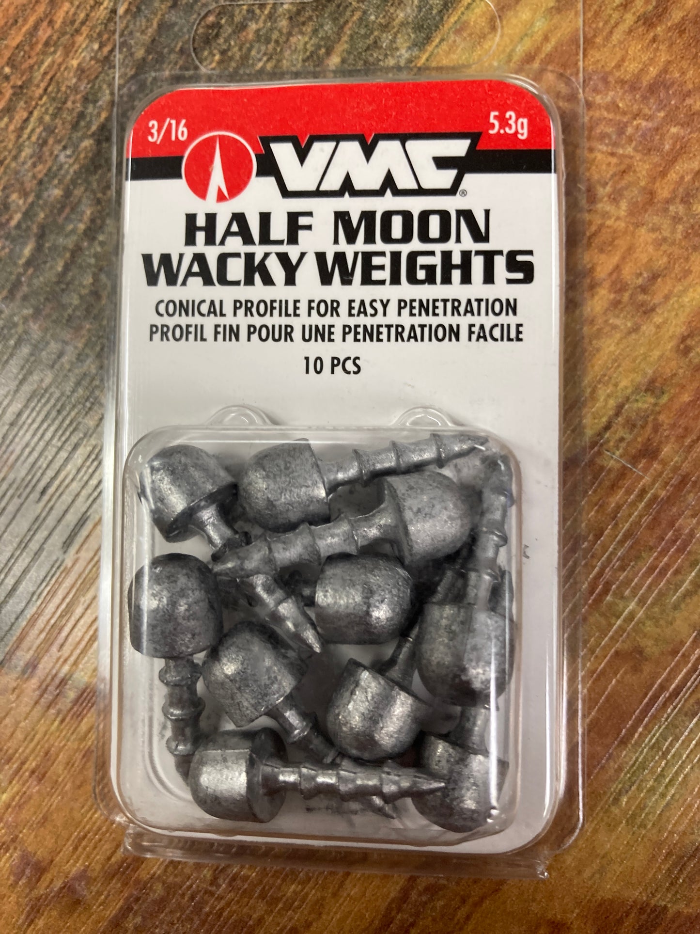 VMC Half Moon Wacky Weights 3/16 oz. Lead