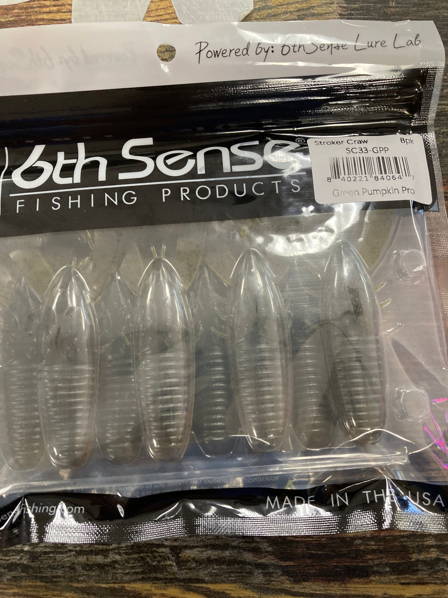 6th Sense Stroker Craw 3.3 Green Pumpkin Pro