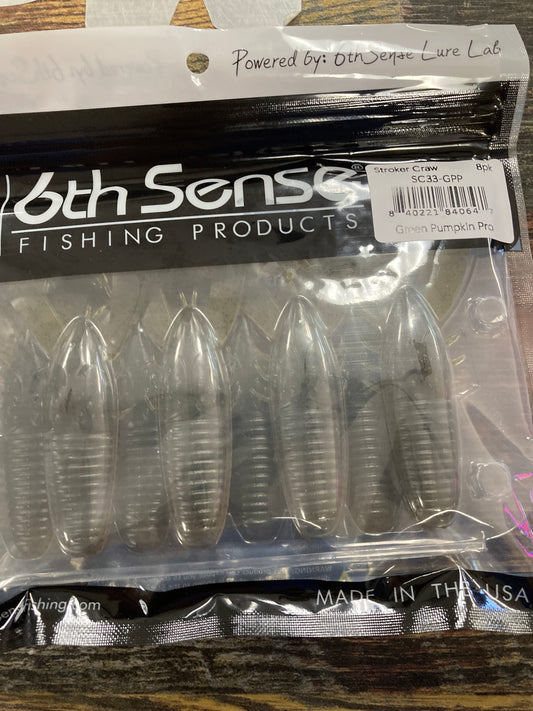 6th Sense Stroker Craw 3.3 Green Pumpkin Pro