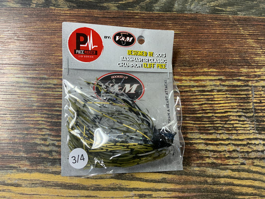 V&M Flatline Football Jig - Caney Barfish 3/4 oz.