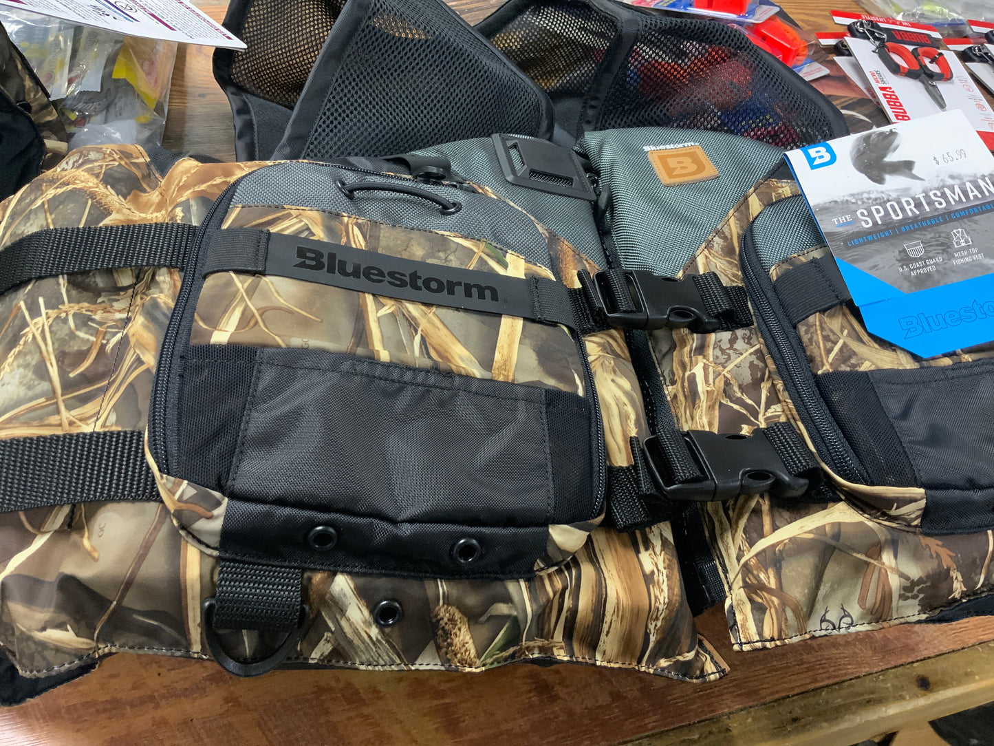 WSL Sportsman Camo Mesh Fishing Life Jacket L/XL