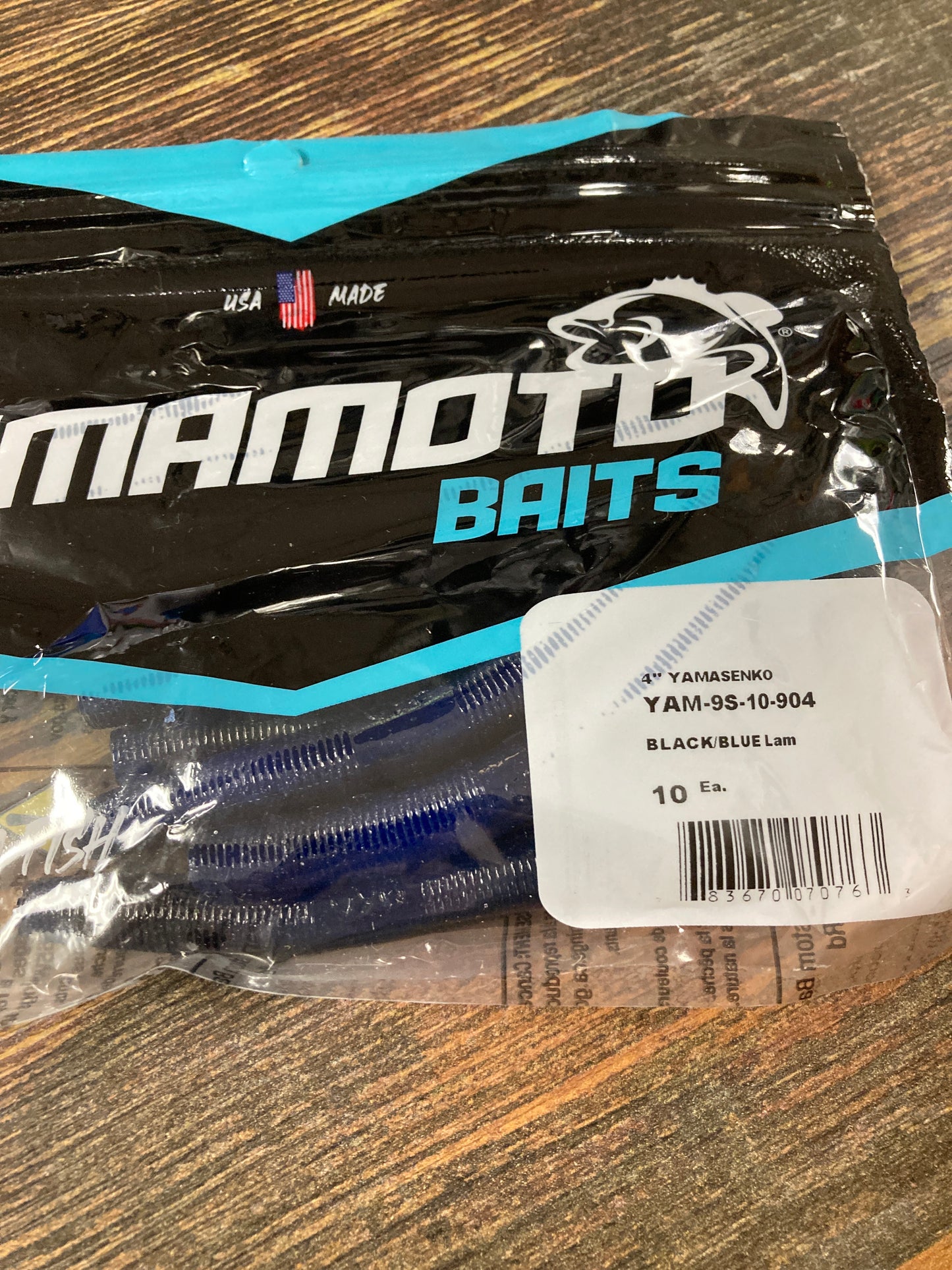 Yamamoto Senko 4" Black Blue Laminate