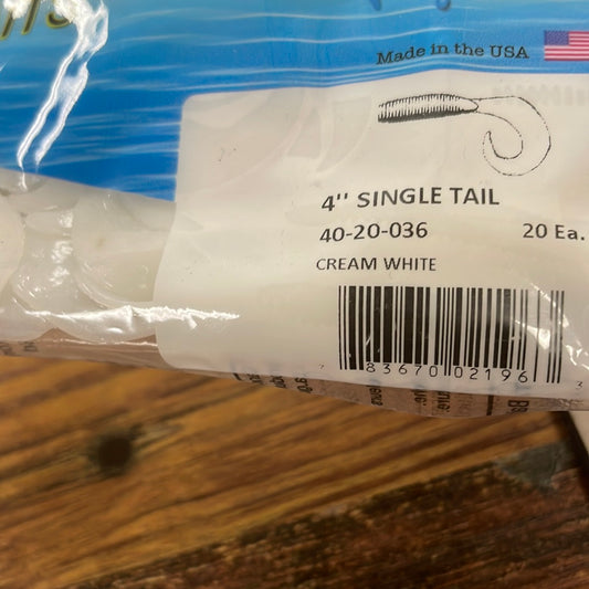 Yamamoto 4” Single Tail - Cream White