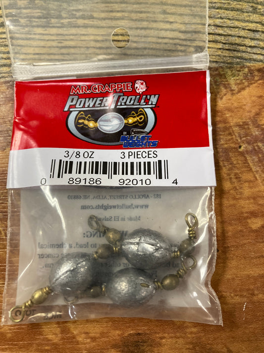 Mr Crappie Power Trollin Weight 3/8 oz.