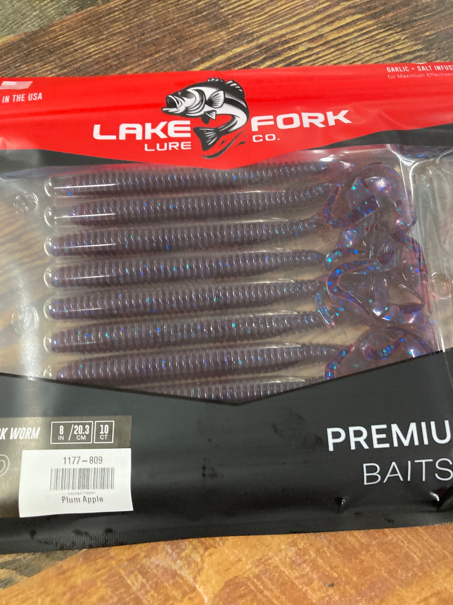 Lake Fork Lures Lake Fork Worm Plum Apple