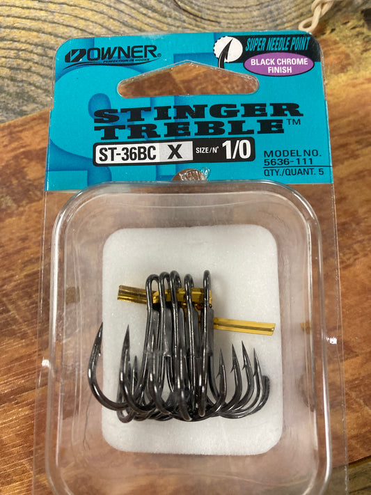 OWNER Stringer Treble 1/0 Black Chrome