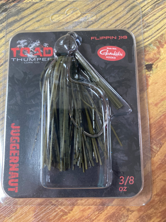 Toad Thumper Juggernaut Jig 3/8 oz. Green Pumpkin