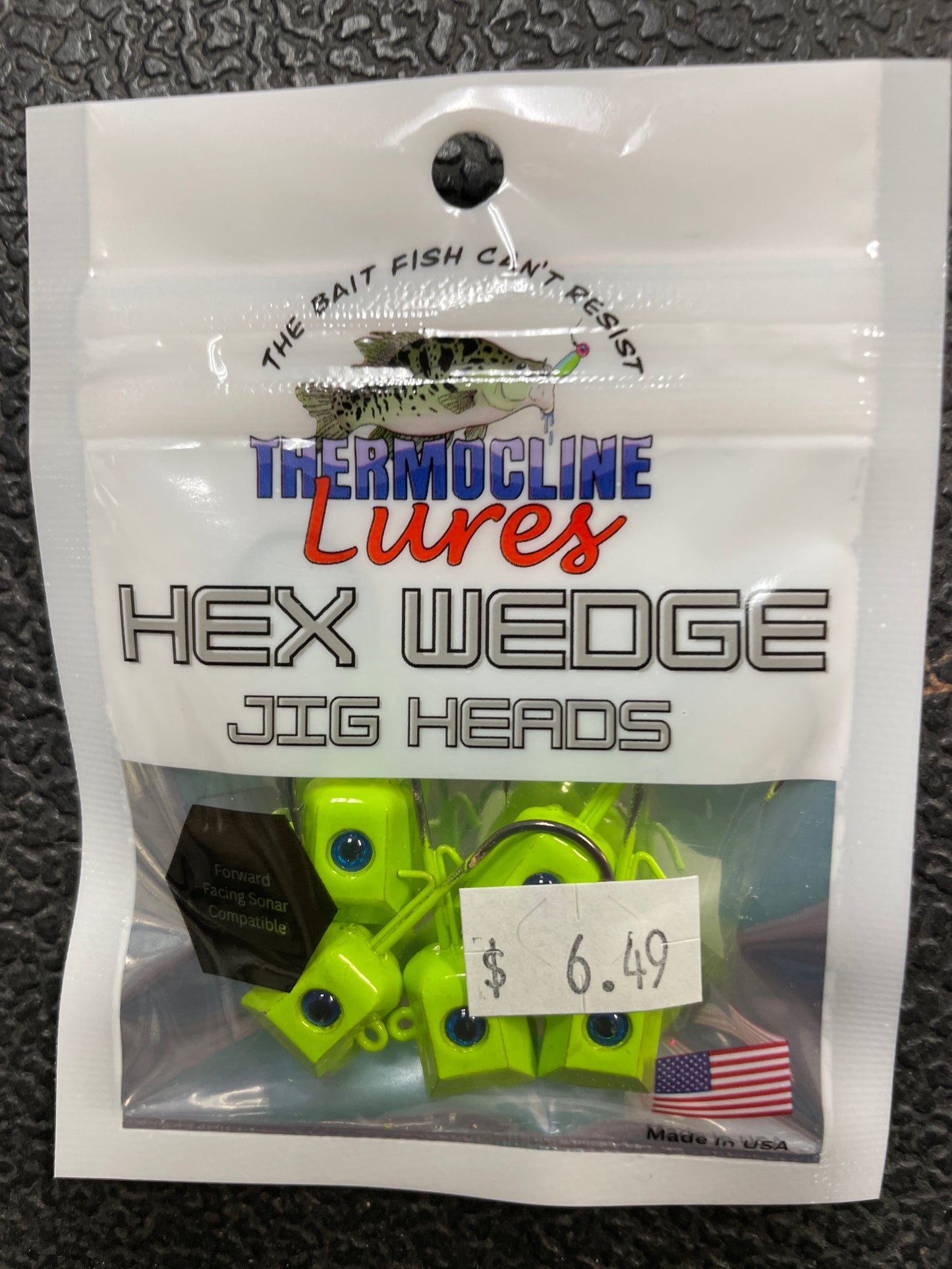 Thermocline Hex Wedge 1/4 oz. Green Chartreuse