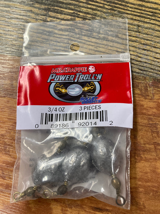 Mr Crappie Power Trollin 3/4 oz. Weight