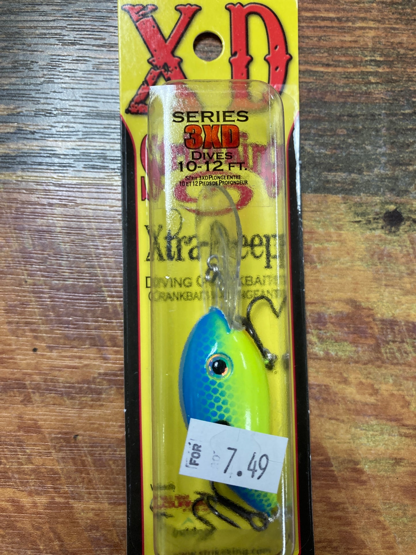 Strike King Pro Model 3XD Chartreuse/ Powder Blue Back