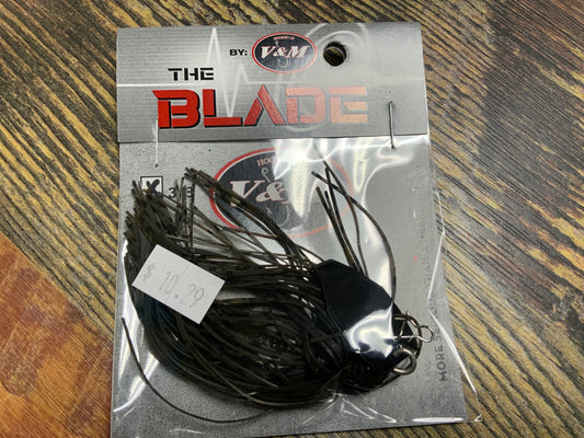 V&M The Blade Jig 3/8 oz. Green Pumpkin