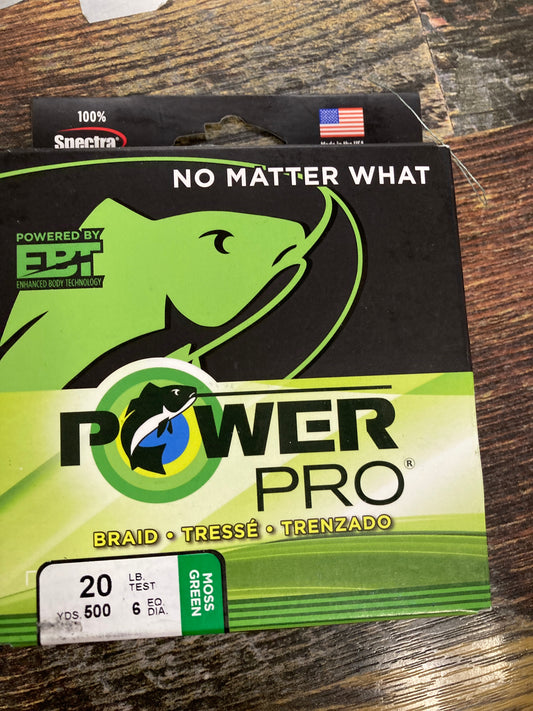 Power Pro 20 lb. 500 yd - Green Moss