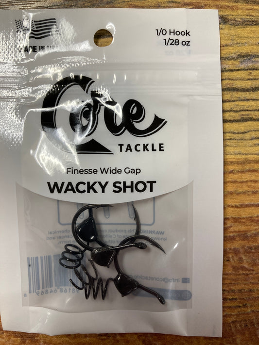 Core Tackle Wacky Shot 1/0 Hook 1/28 oz.