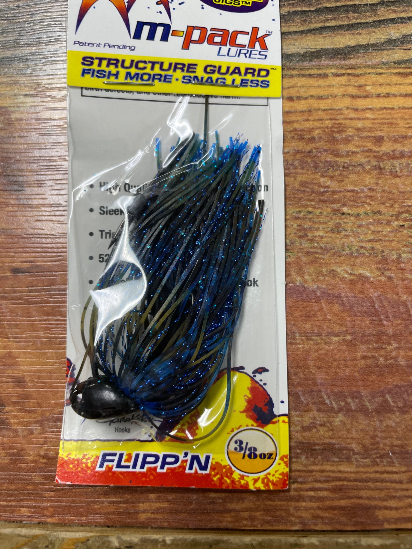 M-Pack Lures 3/8oz FLIPP N JIG Okeechobee Craw