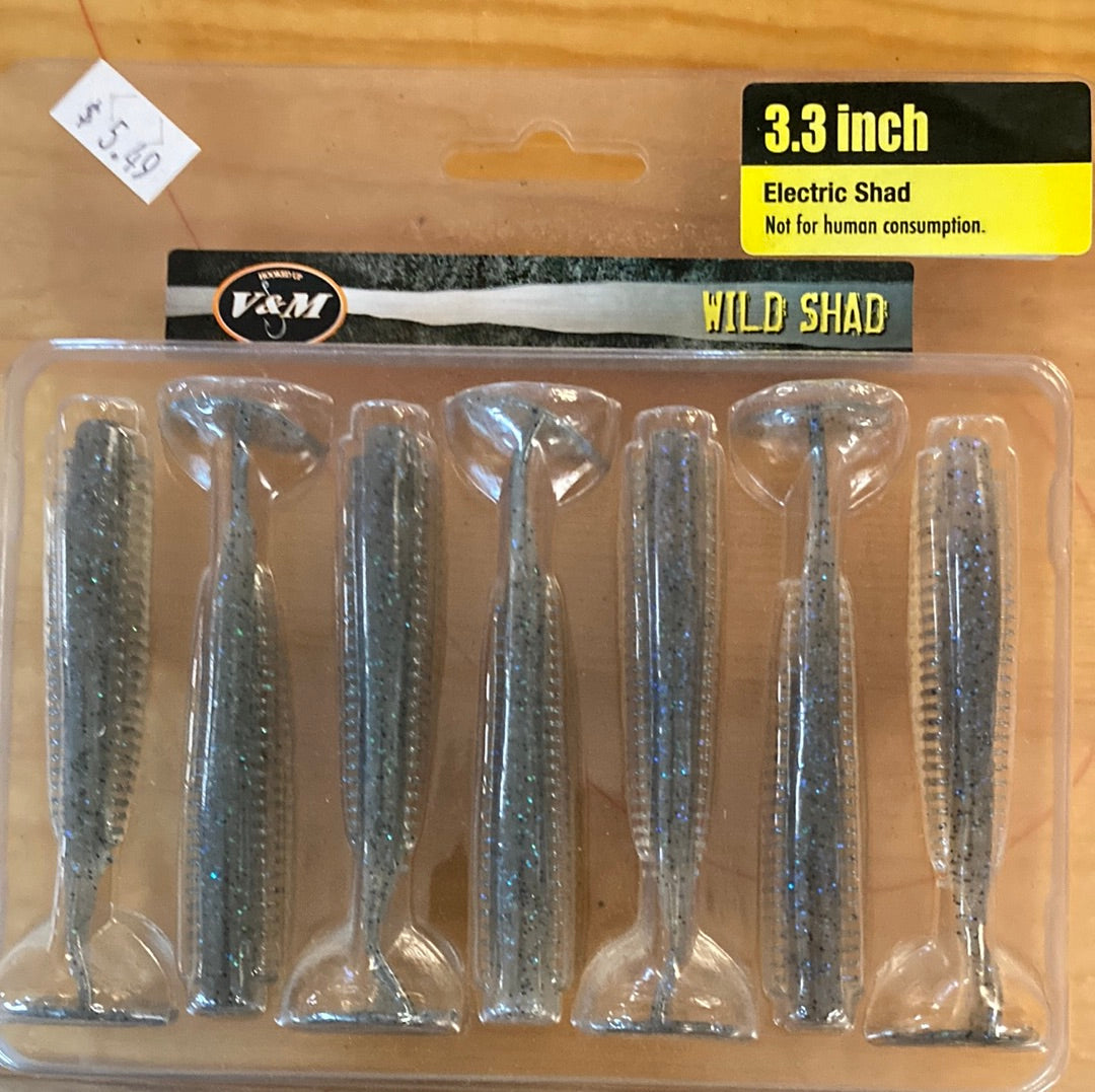 V&M Wild Shad 3.3" Electric Shad