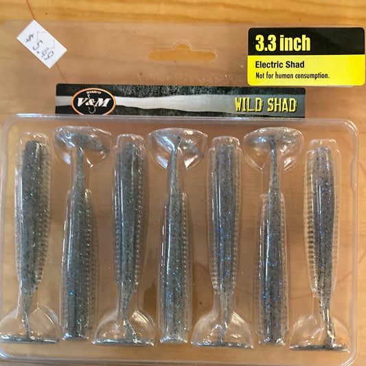 V&M Wild Shad 3.3" Electric Shad