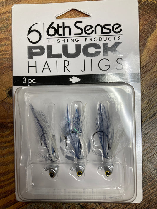 6th Sense Pluck Hair Jigs 1/16 oz. Pro Minnow