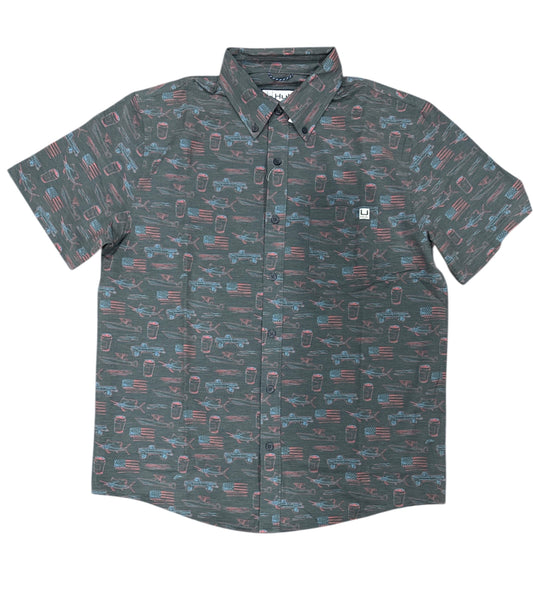 HUK Kona KC Printed Shirt XL