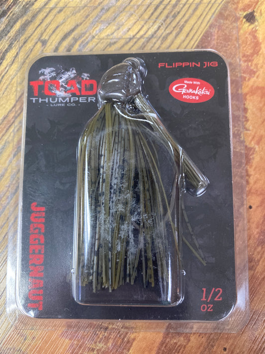 Toad Thumper Juggernaut Jig 1/2 oz. Green Pumpkin