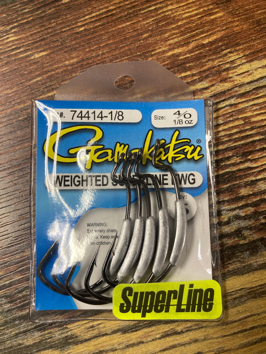 Gamakatsu Weighted Superline EWG 1/8 oz. 4/0