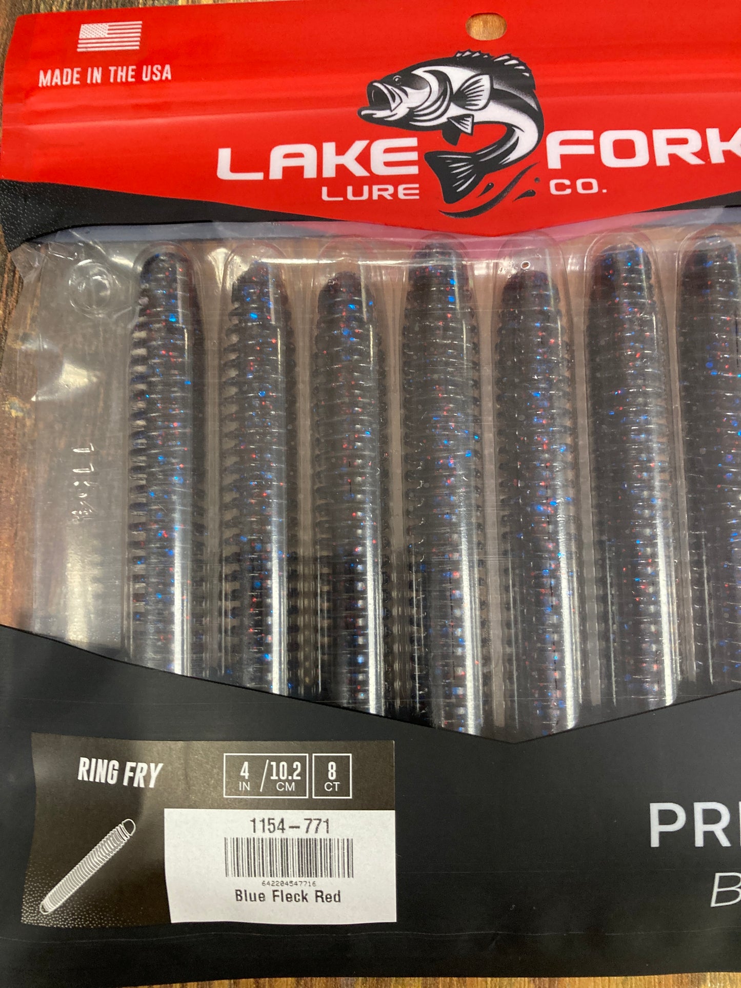 LFL Ring Fry 4” Blue Fleck Red