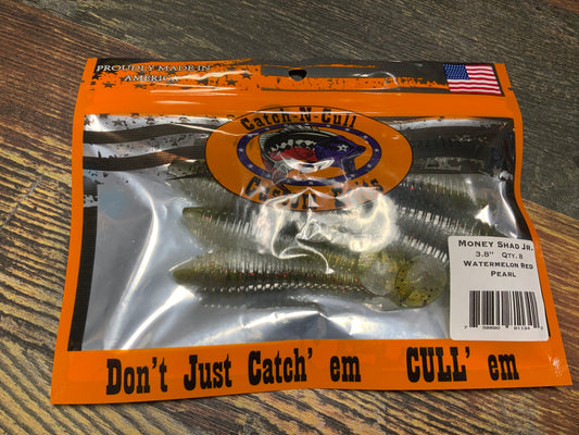 Catch-N-Cull Money Shad 3.8" Watermelon Red Pearl