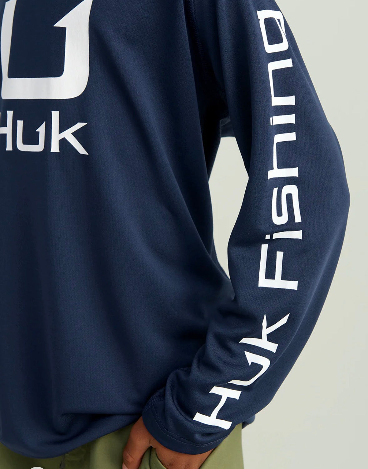 HUK Icon Hoodie YXL Navy