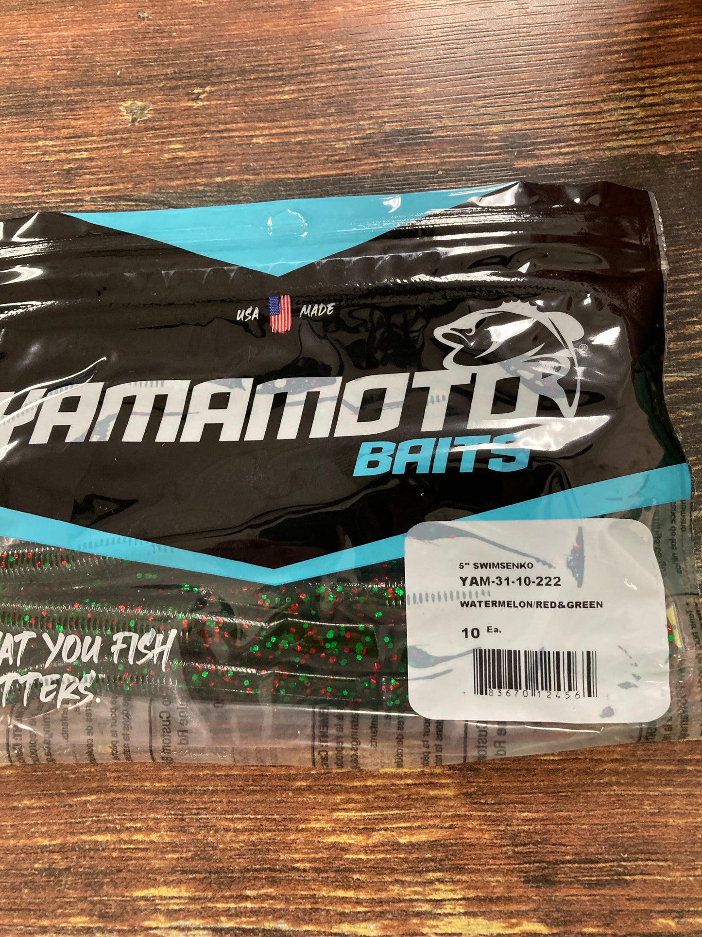 Yamamoto Swimsenco 5” Watermelon Red & Green