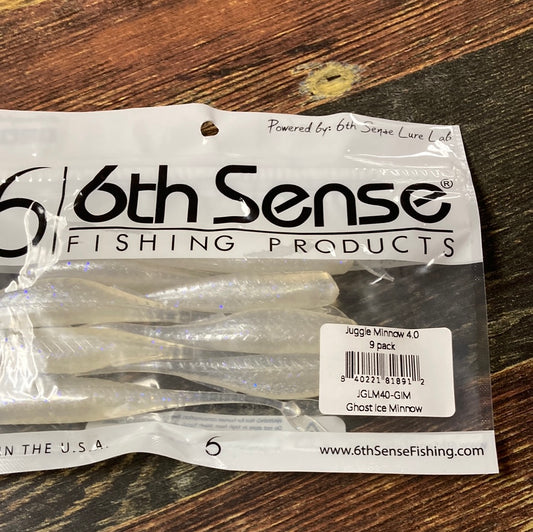 6th Sense Juggle Minnow 4" Ghost Ice Minnow