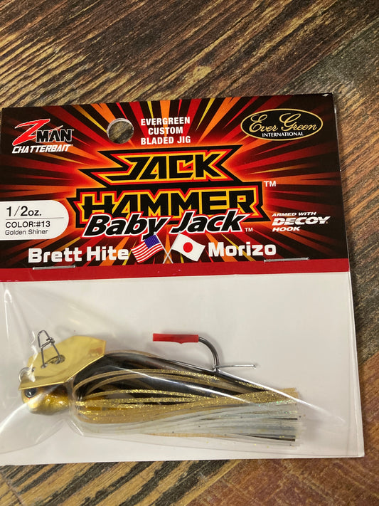 Z Man Jack Hammer Baby Jack 1/2 oz. Golden Shiner