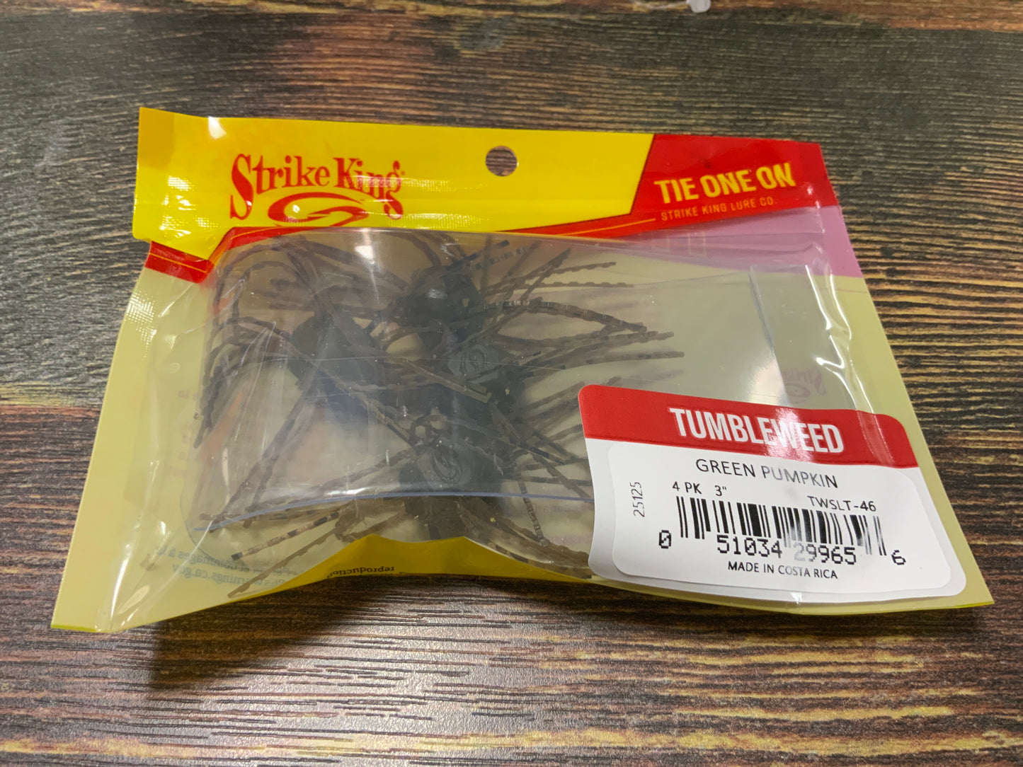 Strike King Tumbleweed Salted 3" Green Pumpkin