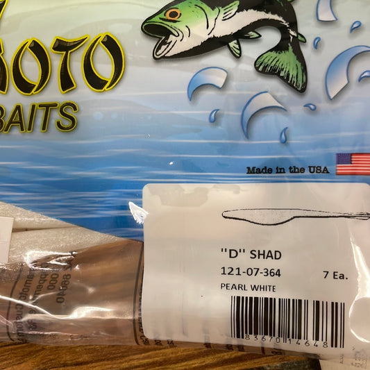 Yamamoto D Shad Pearl white