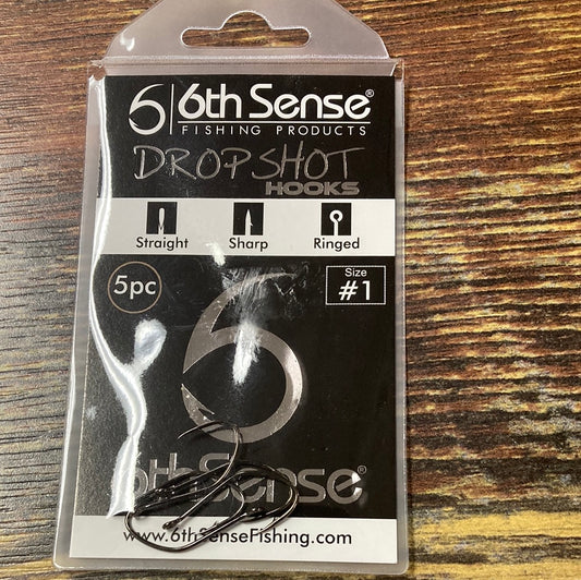 6th Sense Dropshot Hook #1 - Black