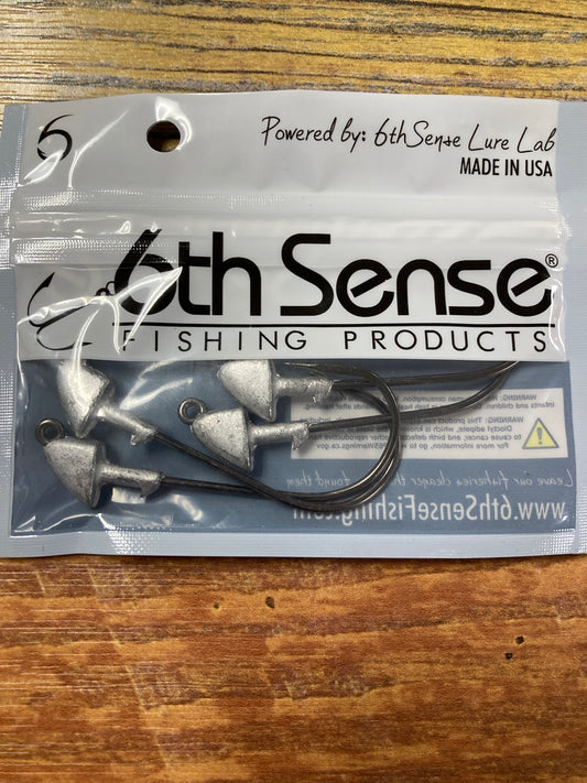 6th Sense Core-X Jig Heads 1/8 oz. 5/0 Raw